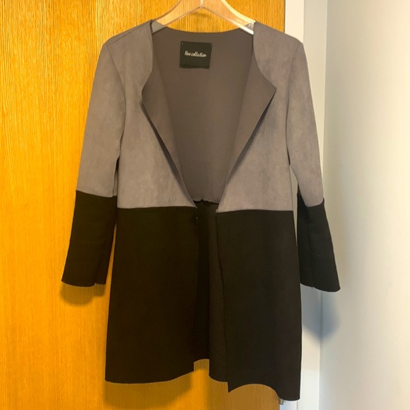 New Collection Jackets & Blazers - Made in Italy faux suede colour block jacket